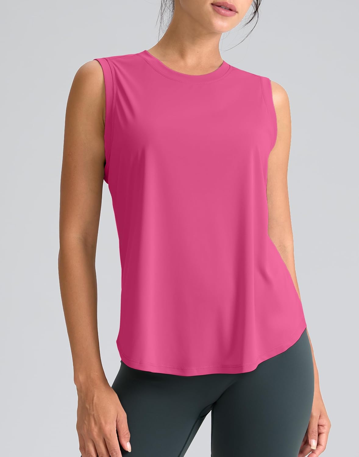 Workout Tank Tops Athletic Gym Yoga Shirt image 2